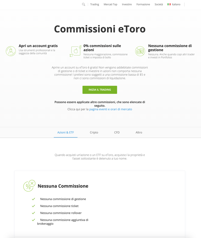 Commissioni-eToro
