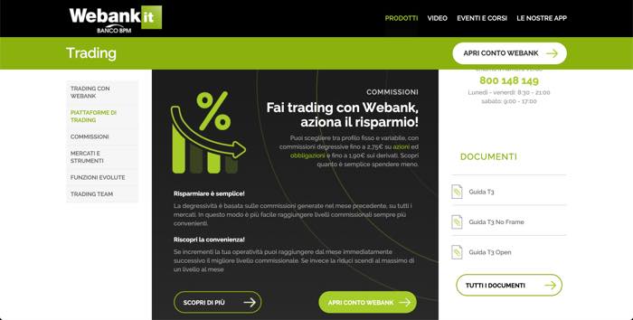 conto trading webank