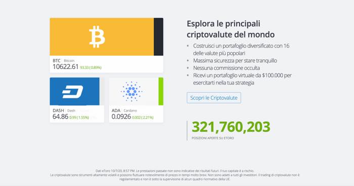 criptovalute etoro