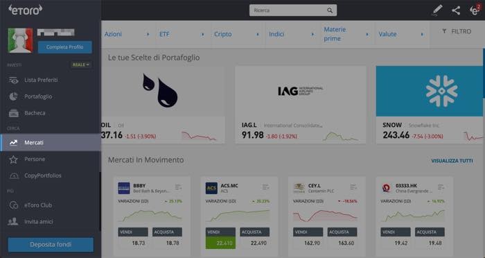 investire dow jones passo 1