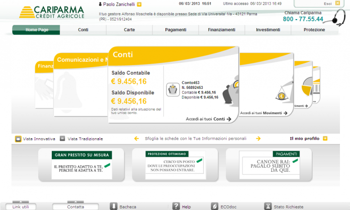 cariparma nowbanking