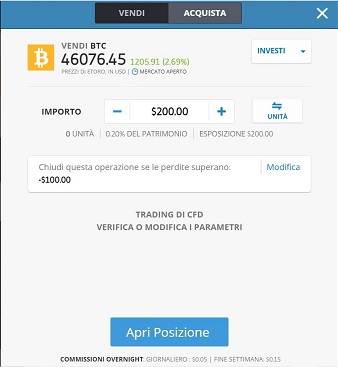 etoro bitcoin vendere short cfd